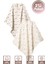 Unisex Bebek %100 Organik Pamuklu Wood Baskılı Çok Amaçlı Müslin Örtü & Battaniye 2li Set 75X80 cm 1