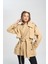Tyra Camel Kemerli Kısa Trençkot 7