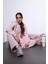 Pembe Fermuarlı Kapüşanlı Kadın Sweatshirt 1