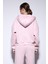 Pembe Fermuarlı Kapüşanlı Kadın Sweatshirt 7