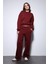 Bordo Basic Kadın Sweatshirt 3