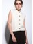 Ekru Dokulu Kadın Triko Yelek 3
