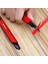 Küçük Alüminyum Kasa Cep Askılı Maket Bıçağı 9mm Kırmızı 7