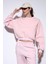 Pembe Basic Kadın Sweatshirt 3
