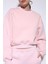 Pembe Basic Kadın Sweatshirt 6