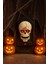 Halloween Cadılar B Kurukafa Kapı Zili Işık-Ses-Ha 1