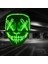 Halloween Cadılar Bayramı Maske Vendetta Neon Açık Yeşil Işıklı Parti Maskesi 4