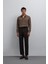 Kahve Tapered Fit Erkek Pantolon 3