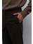 Kahve Tapered Fit Erkek Pantolon 4