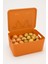 Turuncu Saklama Kutusu Mutdak Banyo Dolap Düzenleyici Kapaklı Plastik Organizer Kutu 37 x 26 cm 1