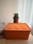 Turuncu Saklama Kutusu Mutdak Banyo Dolap Düzenleyici Kapaklı Plastik Organizer Kutu 37 x 26 cm 3