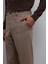 Bej Tapered Fit Erkek Pantolon 4