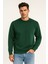 Düz Renk Oversize Üç Ip Erkek Sweatshirt 1
