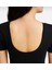 Sportswear Chill Knit Sıkı Kesimli Yuvarlak Sırtlı Kısa Kollu Mini Fitilli Siyah Kadın T-Shirt 5