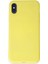 iPhone x Kılıf First Silikon - Sarı 1