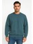 Düz Renk Oversize Üç Ip Erkek Sweatshirt 1