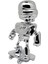 Stumble Guys 3'lü Mini Figür Seri 4 - Abducted Guy - Corn - Silver Skeleton 2