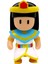 Stumble Guys 3'lü Mini Figür Seri 4 - Cleopatra - Stumblestein - Dead Fred 3