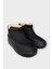Nubuk Içi Kürklü Kalın Taban Kadın Bot Siyah 3