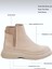 Yandan Lastikli Günlük Kadın Süet Bot Bej 9