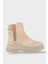 Yandan Lastikli Günlük Kadın Süet Bot Bej 1