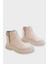 Yandan Lastikli Günlük Kadın Süet Bot Bej 7