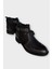 Erkek Hakiki Deri Fermuarlı Bant Detaylı Bot Siyah 3
