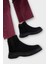 Yandan Lastikli Günlük Kadın Süet Bot Siyah 4
