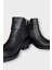 Kadın Toka Detaylı Fermuarlı Kalın Topuk Bot SİYAH 3