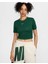 Sportswear Essential Slim-Fit Cropped Short-Sleeve Yeşil Kadın T-Shirt 1