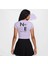 Sportswear Gel Cropped Short-Sleeve Lila Kadın T-Shirt 2