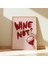 Doğal Ahşap Çerçeveli Uv Baskı Wine Not Yazılı Tablo Seti – Modern & Şık Mutfak Duvar Dekoru 1