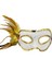 Altın Yandan Tüylü Pul Payet Parti Maskesi 1