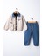 Erkek Çocuk Gabardin Ceket ve Jogger Pantolon 3'lü Takım Elbise 2