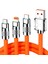 3 In 1 Type-C + Micro USB + Lightning Hızlı Şarj Kablosu Silikon Kablo 1 Metre Opp Ambalaj 5