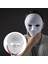 Beyaz Renk Boyanabilir Anonim Tam Yüz Cosplay Maske 24x18 cm 1