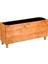 Alaçatı Model Ahşap Saksı 75X27X45CM Dış Mekan Dekoratif Bahçe & Balkon Çiçekliği - Hazır Kurulu Açık Kahverengi 1