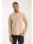 Polo Uzun Kol Bej Regular Fit 1