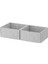 Komplement Kutu Seti Açık Gri 25 x 27 x 12 Cm 2 Adet 1