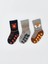 Kaydırmaz Tabanlı Erkek Çocuk Soket Çorap 3'lü (W5) 1