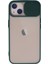 iPhone 13 Kılıf Palm Buzlu Kamera Sürgülü Silikon - Yeşil 1
