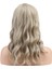 Dalgalı Kısa Perçemli Fiber Sentetik Peruk - Balköpüğü / Platin Röfleli 5