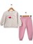 Kız Baskılı 1/4 Yaş 3 İp Fiyonklu Eşofman Takım 1