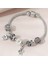 Pandora Tarz , Made With Love Aşk Sevgi Charmlı Gümüş Bileklik, Ahşap Kutu Içerisinde 1