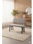 Elfin 70X110 Atlantik Yemek Masası, Yemek Masası Takımı, 2 Sandalye 1 Bench - Gri 2