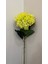 Yapay Çiçek Islak Dokulu Sarı Renk Ortanca - Tek Dal 110 cm 3