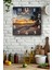 Gün Batımı Sahil Manzaralı Temperli Cam Kare Saat 33X33 cm Ebadında Uv Baskı - KCS058 1