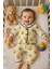 6-24 Ay Bebekler Için Renkli Sevimli Karakterli %100 Pamuk Pijama Takımı 1