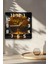 Altın Işıklı Ağaç Temalı Temperli Cam Kare Saat 33X33 cm Ebadında Uv Baskı - KCS038 5