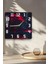 Kırmızı Ağaç Temalı Temperli Cam Kare Saat 33X33 cm Ebadında Uv Baskı - KCS025 5